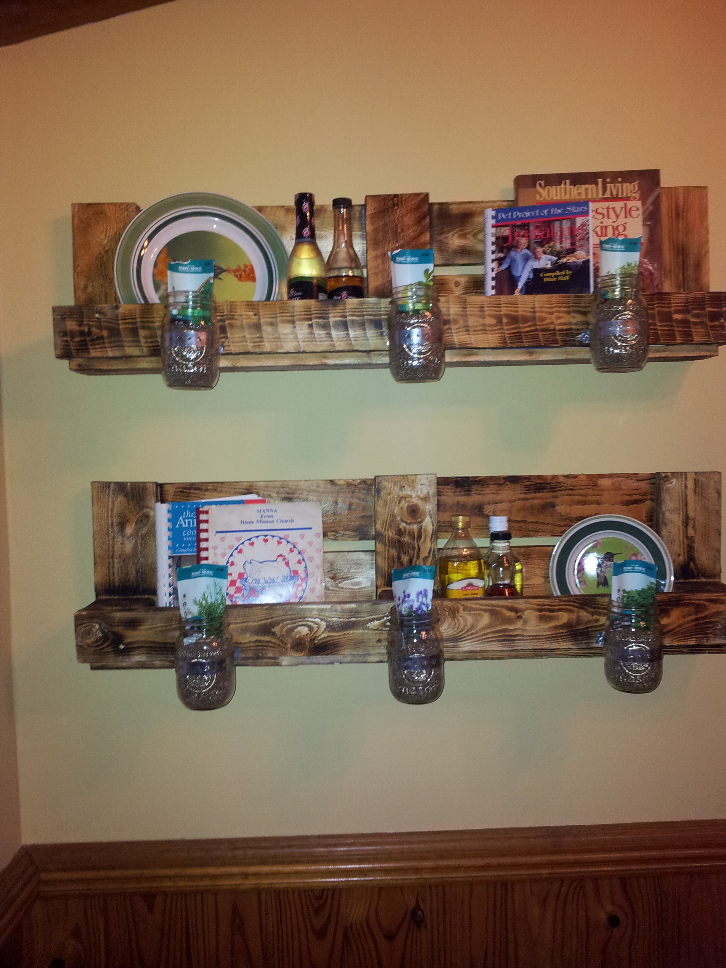 DIY Pallet Shelves DIY Your Life by Lorie